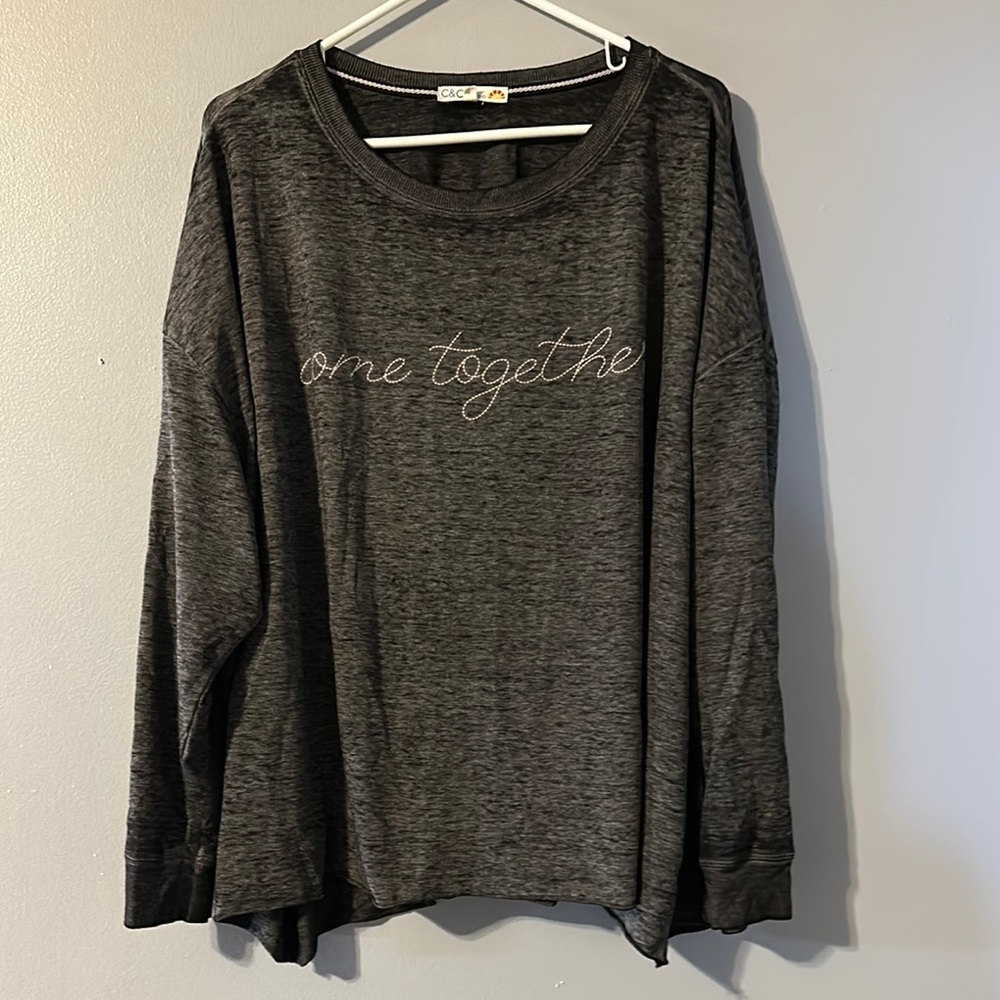 C&C California Dark Gray Graphic Sweatshirt